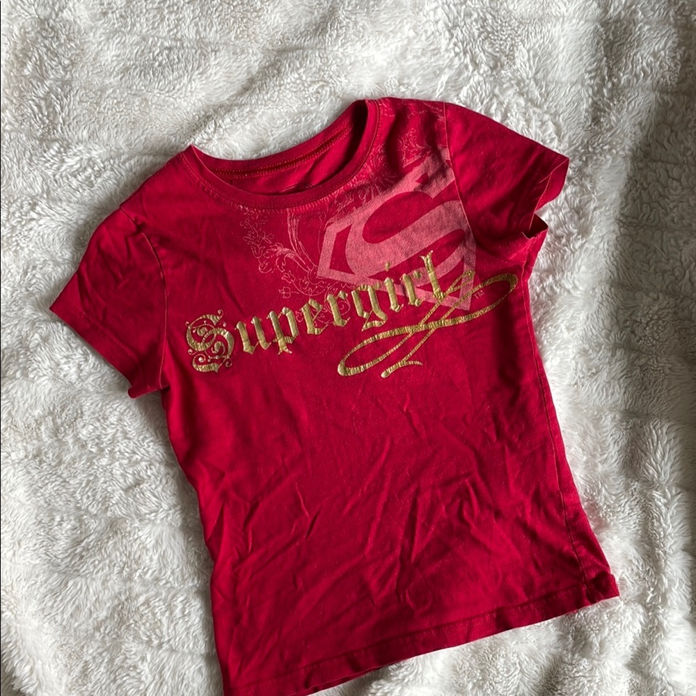 Supergirl Red Teens T-Shirt XS 7/8